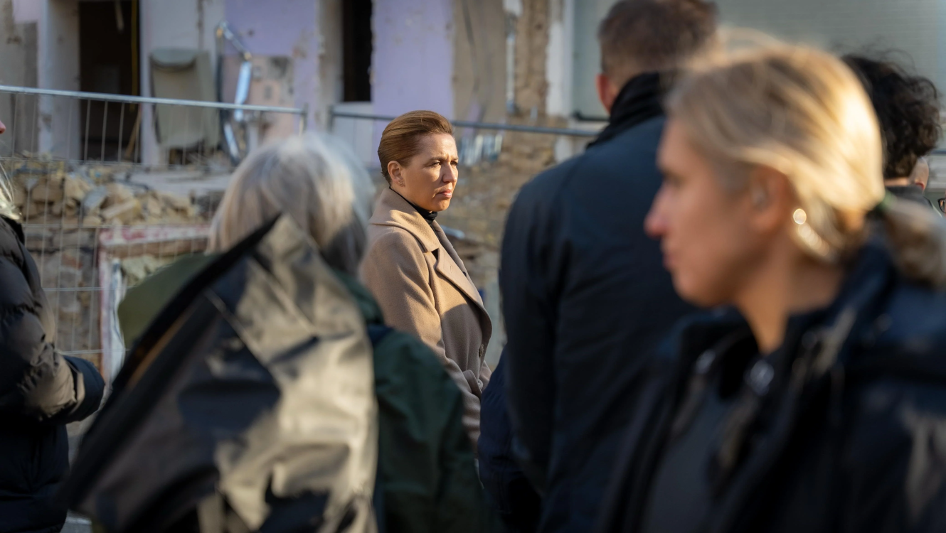 Премьер Дании Метте Фредериксен посетила «ОХМАТДЕТ», чтобы ознакомиться с состоянием восстановления больницы после ракетного обстрела