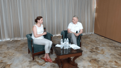 Вікторія Левічек, HR-директорка TOP CLINIC DENIS та Андрій Анучин, директор спеціалізованої консалтингової агенції «ФАРМА ПЕРСОНАЛ».