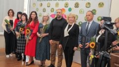 Во время поздравления с профессиональным праздником – Днем фармацевтического работника. Фото /Пресс-служба «Аптечна сеть 9-1-1»
