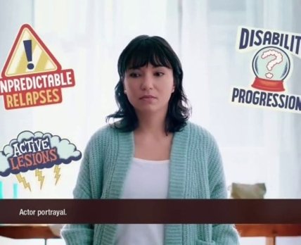 В рекламе своего бывшего онкопрепарата Novartis обещает пациентам с рассеянным склерозом «меньше драмы»