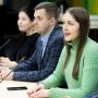 Під час зустрічі представників МОЗ України, НСЗУ та асоціації розвитку інформаційних систем з представниками ЗМІ.