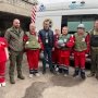 Министр (в центре) с врачами Харькова. /Facebook