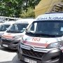 Швидкі біля реконструйованого приміщення підстанції Центральної станції екстреної медичної допомоги. Фото: /МОЗ